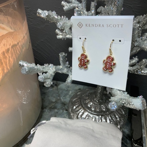 Kendra Scott Gingerbread Gold Drop Earrings - Picture 4 of 4